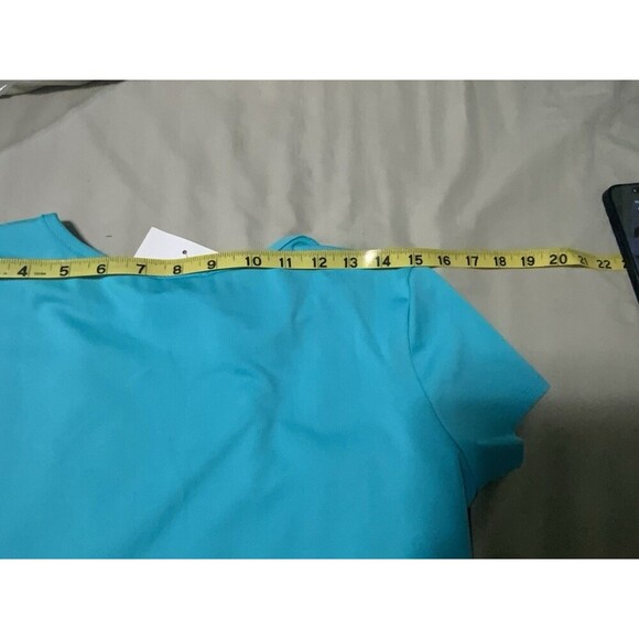 NEW Florida designer Women’s M USA Made Short Sleeve Blue Sundress UV50 NWT - Picture 6 of 12